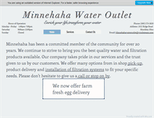 Tablet Screenshot of minnehahawateroutlet.com